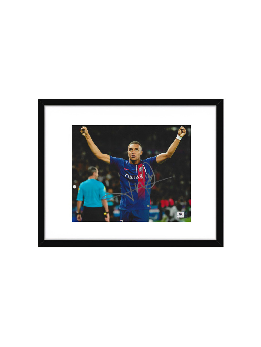Kylian Mbappé Autographed 8x10 Photo COA Framed
